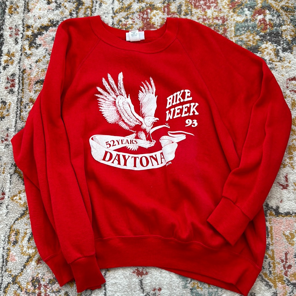 Vintage Daytona Motorcycle Sweater Vintage Daytona Motorcycle Sweater